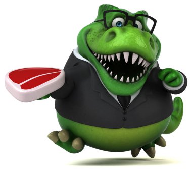 Et - 3d çizim ile eğlenceli çizgi film karakteri 