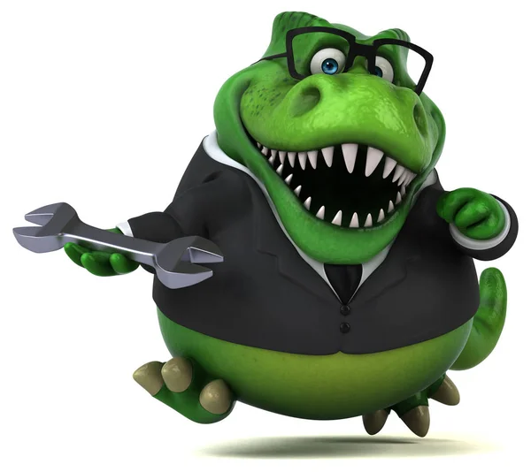 Fun Trex Character Tool Illustration — Stock Photo, Image