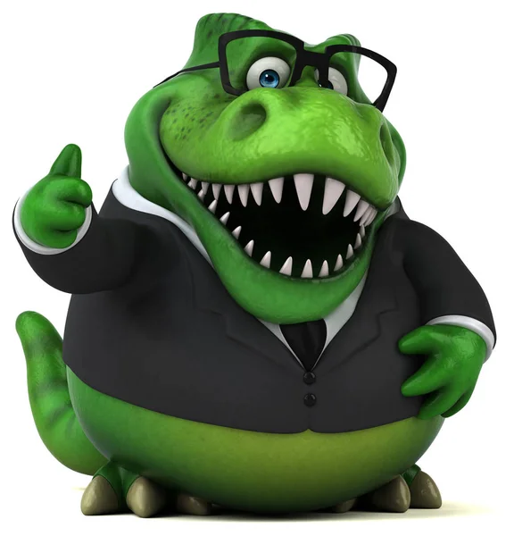 Fun Cartoon Character Businessman Illustration — Stock Photo, Image