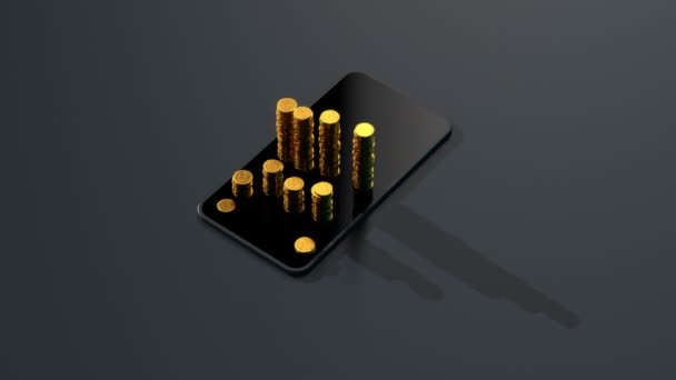 Blockchain animation de l'argent - Animation 3D 