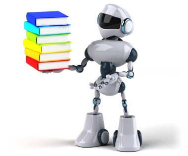 Eğlenceli çizgi film karakteri ile - 3d çizim kitapları