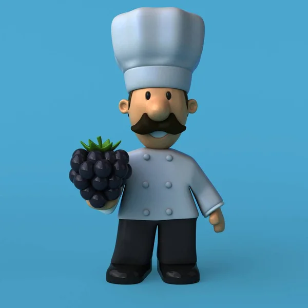 Personaje Divertido Chef Ilustración —  Fotos de Stock