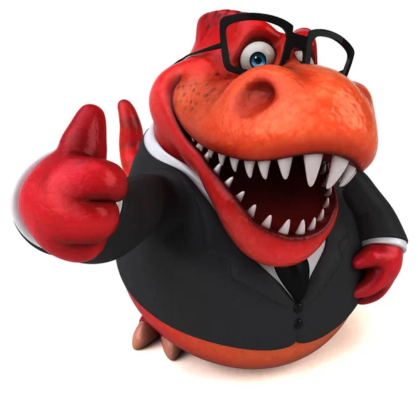 Personaje Divertido Trex Ilustración — Foto de Stock