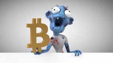 Bitcoin - 3d animasyon ile eğlenceli zombi