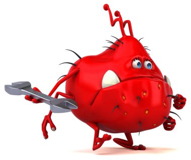 Eğlenceli çizgi film karakteri ile - 3d çizim aracı