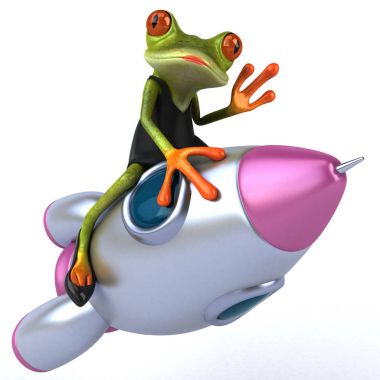 Gezegen - 3d çizim ile eğlenceli çizgi film karakteri