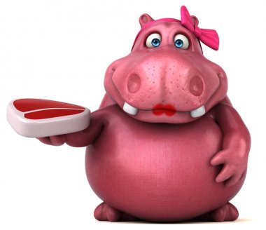 Et - 3d çizim ile eğlenceli çizgi film karakteri