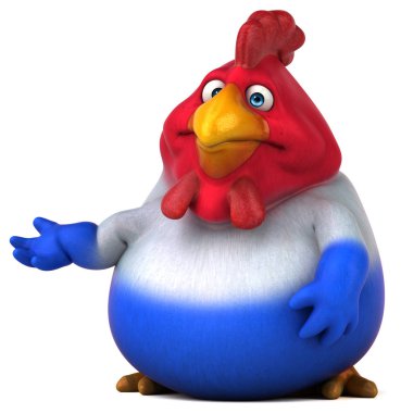 Fransız kadın karakter - 3d çizim