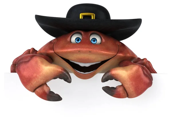 Fun Crab Character Illustration — Stock Photo, Image