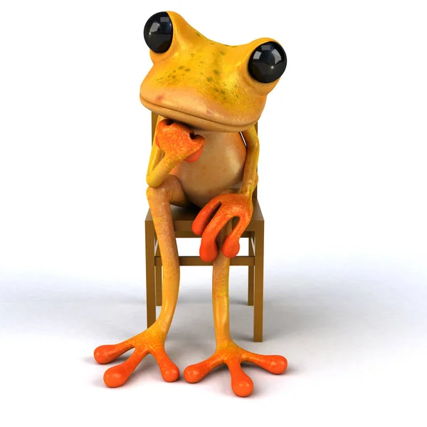 Fun Frog Charakter Illustration — Stockfoto