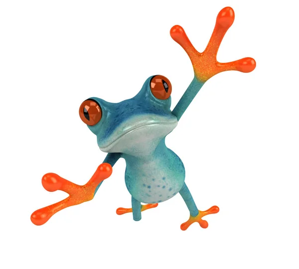 Fun Frog Character Illustration — Stock Photo, Image