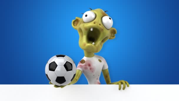 Fun Zombie Ball Animation — Stock Video
