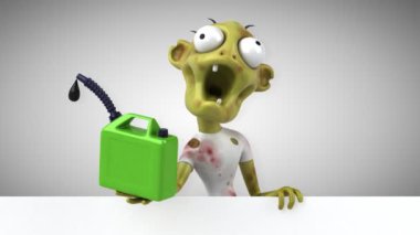 Yağlı komik çizgi film karakteri - 3 boyutlu animasyon 