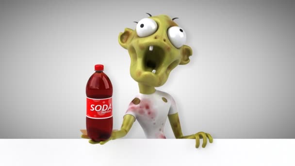 Zábava Kreslené Postavičky Soda Obrázek — Stock video