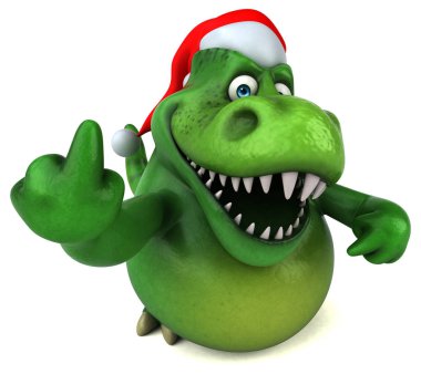Eğlenceli dinozor karakter - 3d çizim