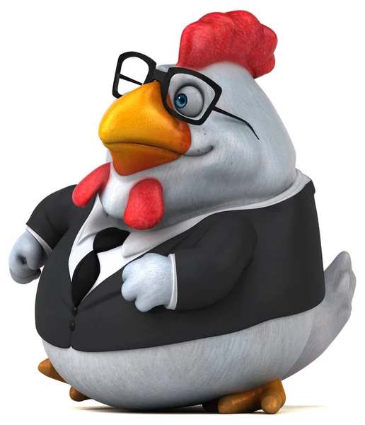 Zabawne Kurczaka Charakter Ilustracja — Zdjęcie stockowe