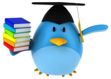 Komik çizgi film karakteri ile - 3d çizim kitapları