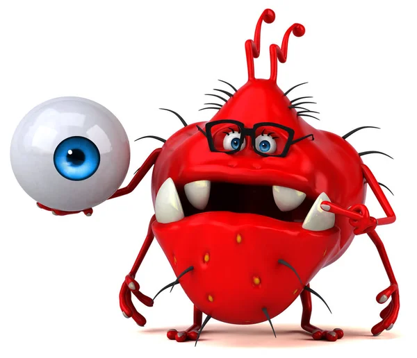 Funny Cartoon Character Eye Illustration — Stock Photo, Image