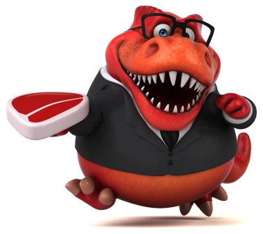 komik karikatür karakter etli - 3d çizim