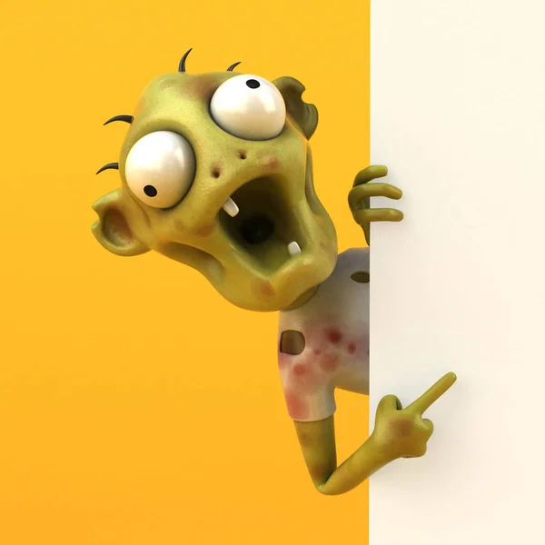 Fun Zombie Illustration — Stok Foto