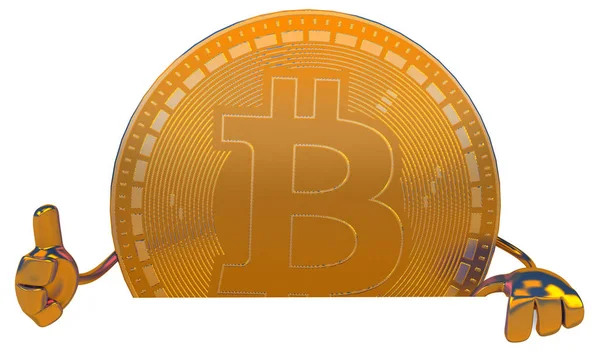 Bitcoin Sign Business Illustration — Stock Photo, Image