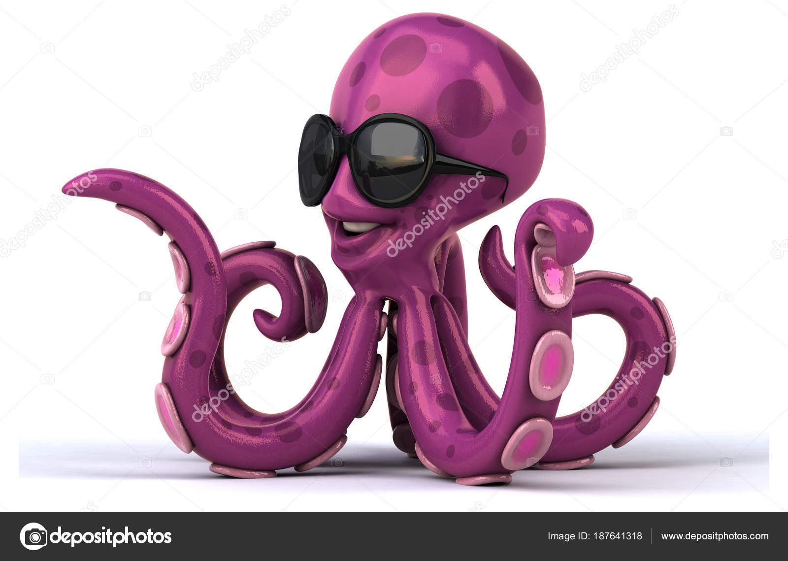Fun Octopus Cartoon Character Stock Photo by ©julos 187641318