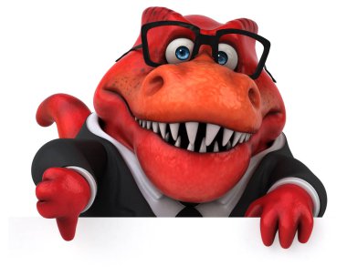 Eğlenceli Trex - 3d çizim