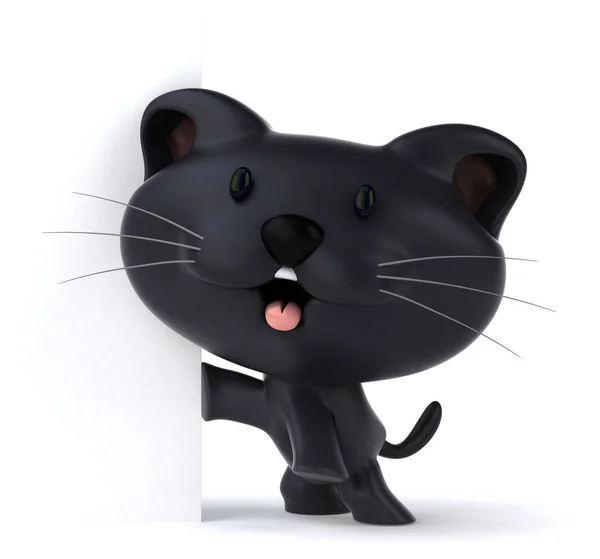 Personaje Divertido Gato Ilustración — Foto de Stock