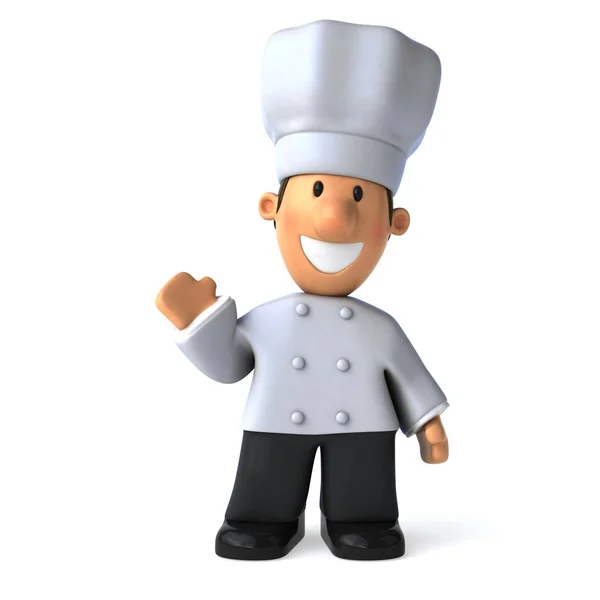 Personaje Divertido Chef Ilustración —  Fotos de Stock