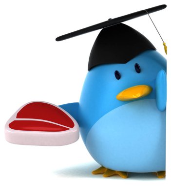 komik karikatür karakter holding soru - 3d çizim