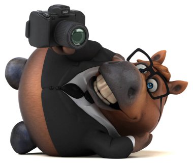 Kamera ile eğlenceli at - 3D Görüntü