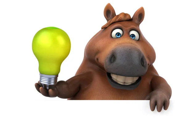 Fun Horse Lamp Illustration — Stock Photo, Image