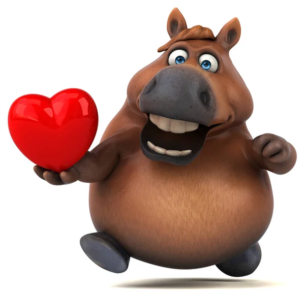 Fun Horse Heart Illustration — Stock Photo, Image