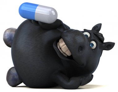 Hap ile eğlenceli at - 3D Görüntü