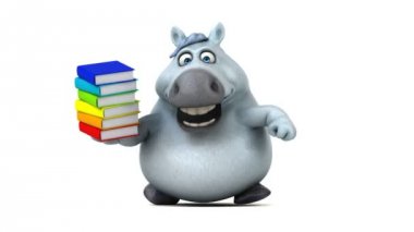 Kitaplar - 3d animasyon ile eğlenceli at