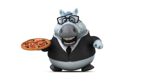 Szórakoztató Pizza Animáció — Stock videók