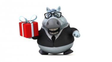 Hediye - 3d animasyon ile eğlenceli at