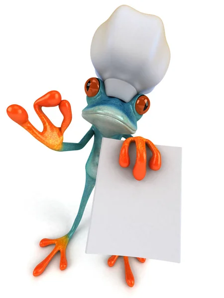 Fun Frog Chef Illustration — Stock Photo, Image