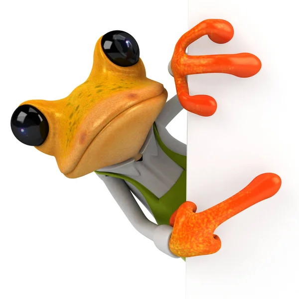 Fun Frog Charakter Illustration — Stockfoto