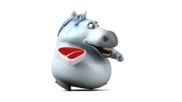 アニメーションで楽しい馬 — ストック動画