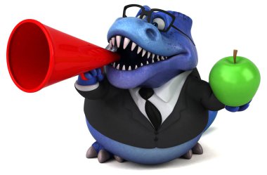 Apple - 3d çizim ile eğlenceli çizgi film karakteri