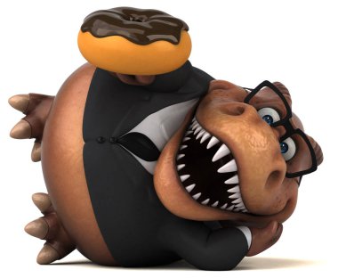 Çörek - 3d çizim ile eğlenceli çizgi film karakteri