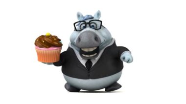 Cupcake - 3d animasyon ile eğlenceli at