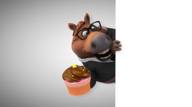 Cupcake - 3d animasyon ile eğlenceli at