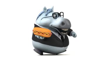 Hotdog - 3d animasyon ile eğlenceli at