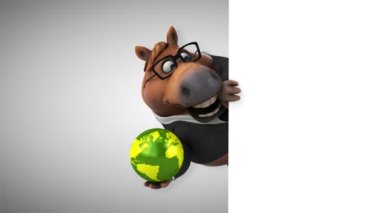 Küre - 3d animasyon ile eğlenceli at 