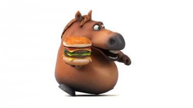 Burger - 3d animasyon ile eğlenceli at
