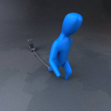 Yük çekme euro - 3d illüstrasyon simge