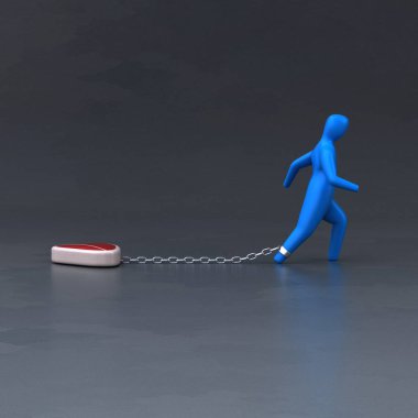 Et - 3d resim çekme yükünü sembolü