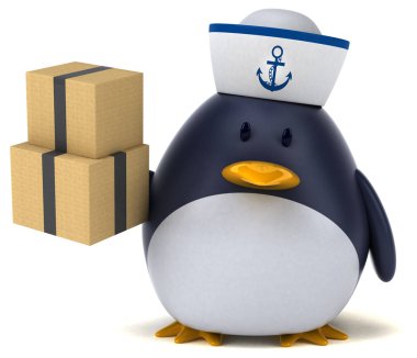 komik karikatür karakter kutuları - 3d çizim holding